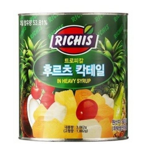동서 리치스 트로피칼 후르츠 칵테일 3kg 6개