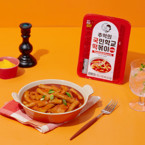 3초떡볶이 - 추억의국민학교떡볶이 오리지널 떡볶이(3팩), 560g, 3개