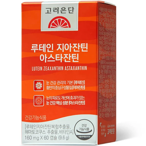 고려은단 지아잔틴 아스타잔틴, 60캡슐, 4개