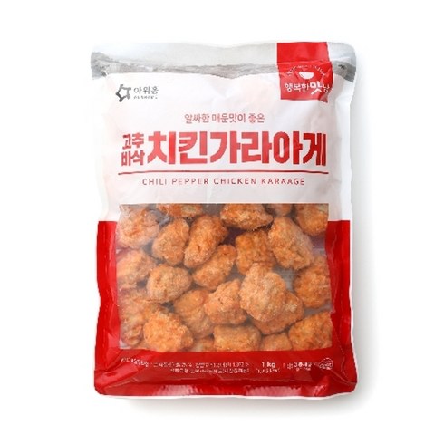 아워홈 행복한맛남 고추바삭 치킨가라아게 1kg 3봉, 3개