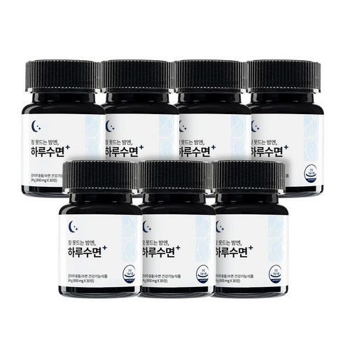 슬룸 하루수면 숙면 수면 건강기능식품 감태 추출물 800mg x 30정, 7개