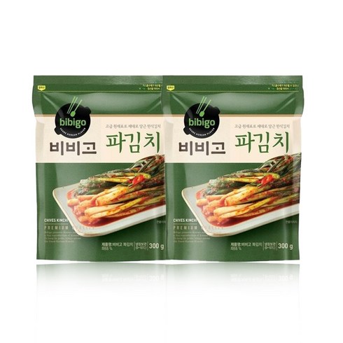 비비고파김치 - 올따옴 CJ 냉장 비비고 파김치300g, 300g, 2개