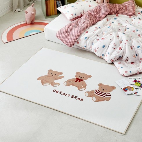 [모던하우스] 드림베어 빨아쓰는 사각러그 100x150