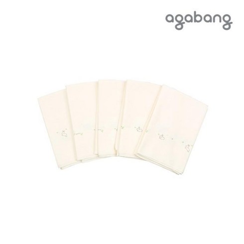 아가방 HC13 새싹오가닉 기저귀5P [아가방 기저귀]천기저귀 면기저귀 01P08500101, CREAM/FREE