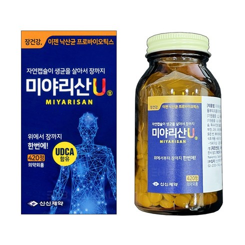 [약국제품] 미야리산U 420정 장건강 유산균 1병 낙산균, 1개, 420개