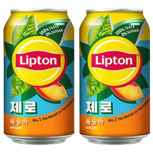 립톤아이스티제로 - 립톤 아이스티 제로슈가 복숭아, 24개, 355ml