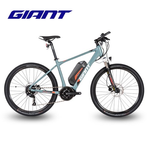 자이언트 ATX1 E+ 유압식디스크 브레이크 9단 스마트 산악자전거 어드밴스 MTB 산악전기자전거, 27.5인치, 매트 라이트그레이 레드27.5X415mm(S)