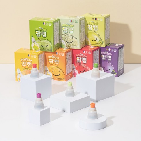 팝캡 비타민 음료 캡교체형 5개입 7가지맛 건강음료, 5ml, 팝캡 키즈비타 프리미엄 포도, 5개