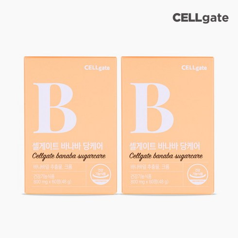 2023년 가성비 최고 셀게이트 바나바 당케어 - 셀게이트 바나바 당케어 800mg 60정 4개월분 2개, 단품, 상세 설명 참조