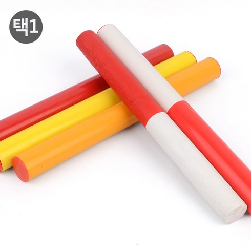 이어달리기 바톤 바통 터치 육상 체육 대회 용품 도구 운동회 행사용 계주 X10, 10개, 알루미늄재질