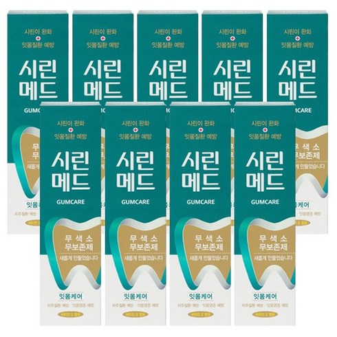 부광약품 시린메드 검케어민트 치약100g, 100g, 9개