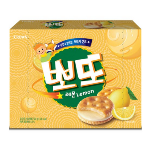 뽀또 레몬, 322g, 5개