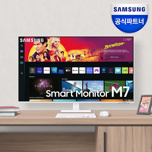 2023년 가성비 최고 s43bm701 - 삼성전자 SMART M7 S43BM701 화이트 모니터