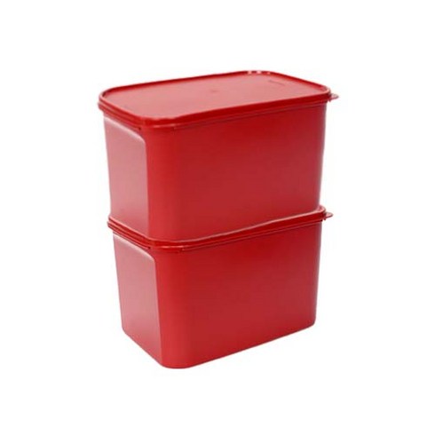 타파웨어 Tupperware 대용량 김치통 직사각 4.3L 6.5L, 2개