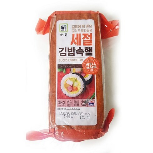 세절햄 - 대림선 세절김밥속햄 1kg, 4개