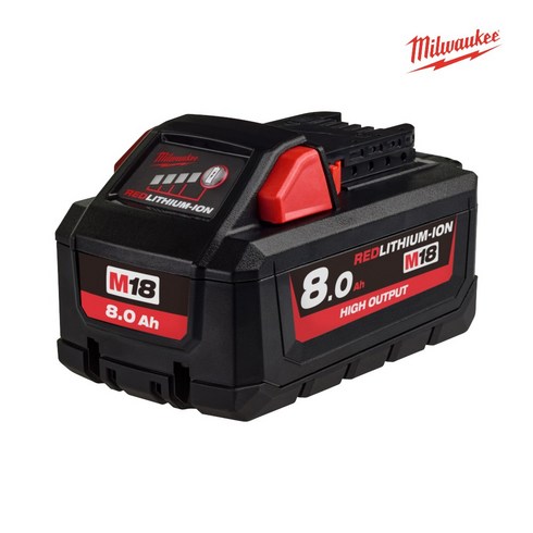 밀워키 M18 HB8 (18V / 8.0Ah 리튬이온 배터리), 본품, 1개