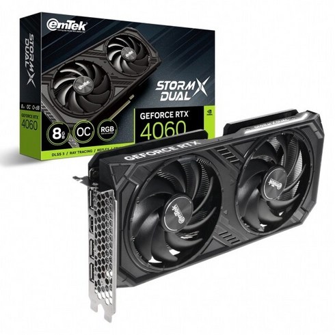 지포스 RTX 4060 STORM X Dual OC D6 8GB 이엠텍