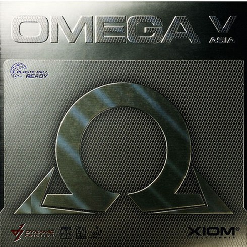 XIOM 탁구러버 오메가5아시아 Omeg5Asia 탁구고무, 적색