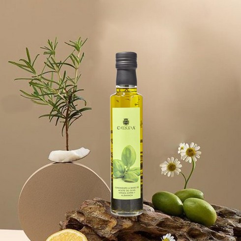 라치나타 엑스트라버진 올리브오일 향미유 바질 250ml, 1개