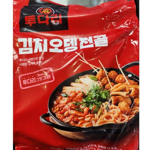 투다리 김치오뎅전골 653g 간편조리, 1개