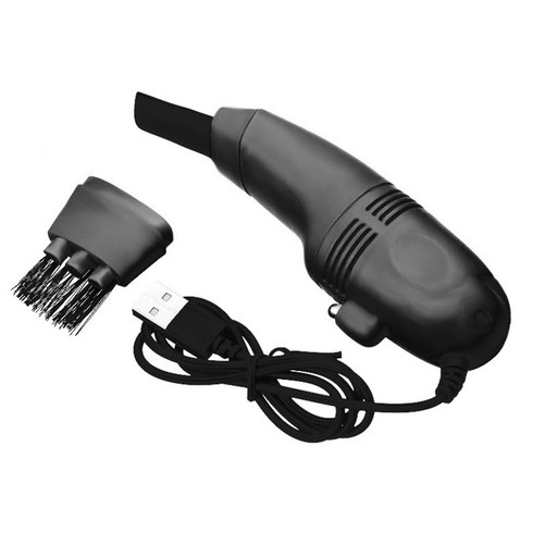 USB 키보드 청소기 청소기 PC 노트북 청정기 컴퓨터 진공 청소 액세서리 먼지 브러시 사무실 데스크 제거 다목적 제거, 01 A Black, 01 A Black