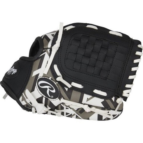 Rawlings 야구글러브 롤링스 리믹스 티볼 & 유스 야구 글러브 사이즈 9인치 10., 10.5인치 | Ages 7-9, Right Hand Throw, Black