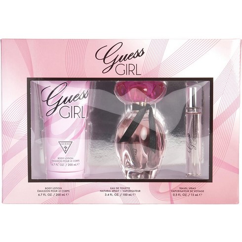 guesshowmuchiloveyou - 게스 걸 세트 오드뚜왈렛 100ml 바디로션 200ml 오드뚜왈렛 15ml, 1개, 0.1l