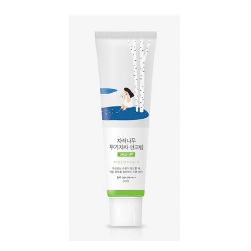 [라운드랩] 데일리케어 라운드랩 자작나무 무기자차 선크림 50ml (클렌저 20ml 증정) or 선스틱 19g, 1개