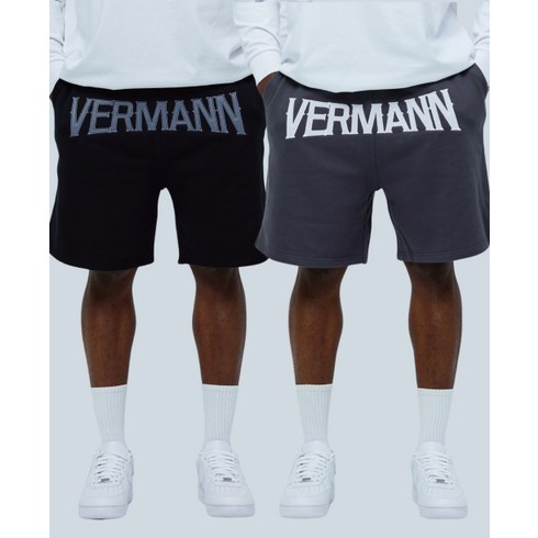 VERMANN APPAREL 베르만 패치 와이드 쇼츠