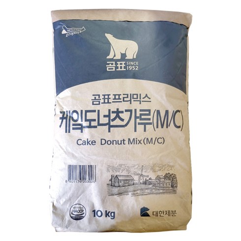 도너츠가루 - 곰표 케잌도너츠가루(M/C) 10kg X 2개 (총20kg) 도넛가루