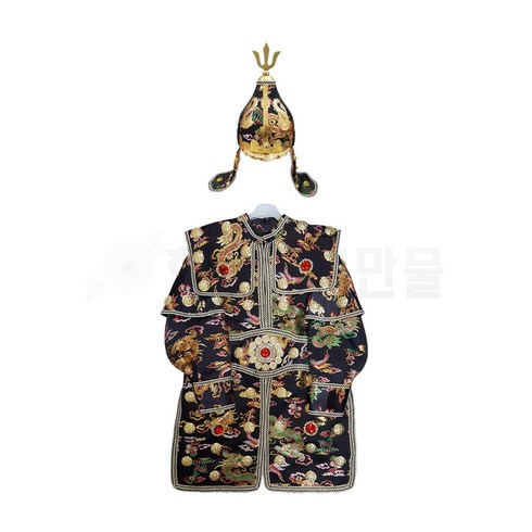 신형 십장생 [장군복] 장군모 세트(검정) - 장군복 특수복 전투복 신복 의대