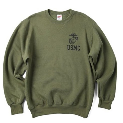 2024년 가성비 최고 디에스투코퍼레이션 - USMC 스웻셔츠 군용미해병대 티셔츠 맨투맨 티셔츠 해병대티셔츠 US MARINES CO PT TRANNING MADE IN USA