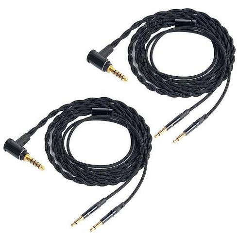 FAAEAL Hifiman Sundara HE4XX HE400SE HE560 HE1000V2 Meze 99 클래식 Denon AHD7200 AHD9200 헤드폰과 호환되는 밸런스, 4.4mm 플러그(2팩)