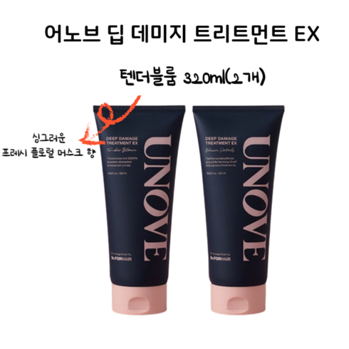 어노브 딥 데미지 트리트먼트 EX 1+1 기획세트(320ml+320ml), 320ml, 2개