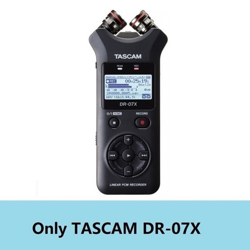 소음 녹음 기계새로운 tascam dr07x 스테레오 핸드 헬드 디지털 오디오 레코더, dr-07x만, 1GB, Only DR-07X_ 1GB