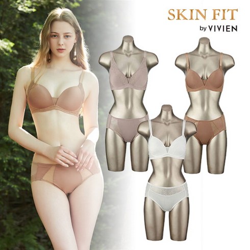 비비안 스킨핏 풀커버업 누디패키지 - [비비안 스킨핏] SKIN FIT 노와이어 데일리 누디패키지 3세트