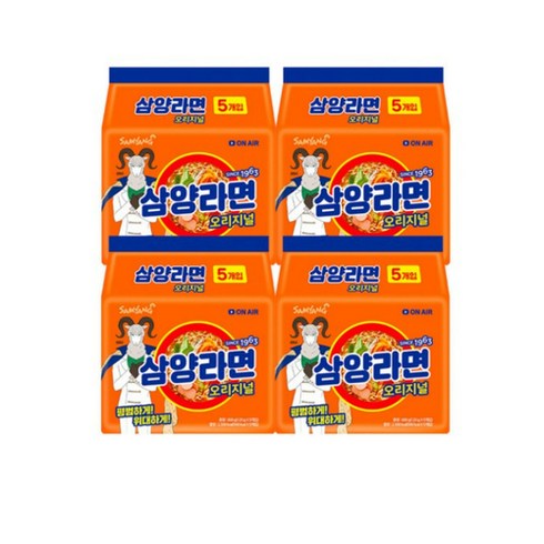 삼양라면 120g 5입 4개, 상세페이지 참조