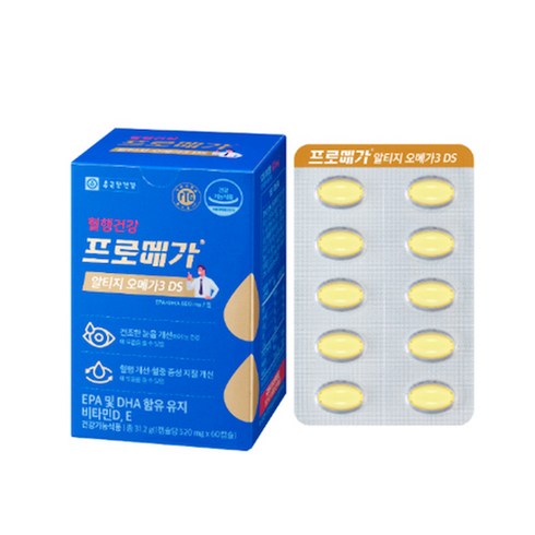 종근당건강 프로메가 알티지오메가3 DS 600mg 1개월분 리뉴얼, 60정, 8개