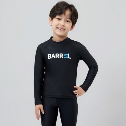 BARREL 키즈 스웰업 래쉬가드 블랙 (BI2KWRG19BLK)