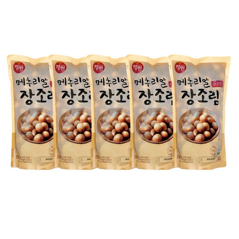 매추리알 장조림 - 정원 대용량 메추리알 장조림 1.7kg x 5개