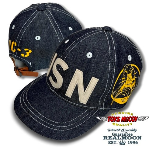 토이즈 맥코이 캡 No.TMA2315 USN VC-3 10oz데님캡 토이즈 맥코이 모자 아메카지모자