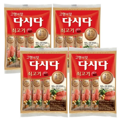 CJ제일제당 다시다 명품 골드 쇠고기 스틱, 96g, 4개