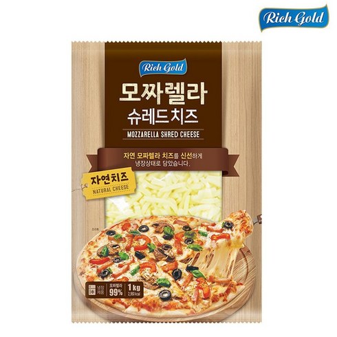 동서 99% 자연치즈 모짜렐라치즈 1kg, 1개