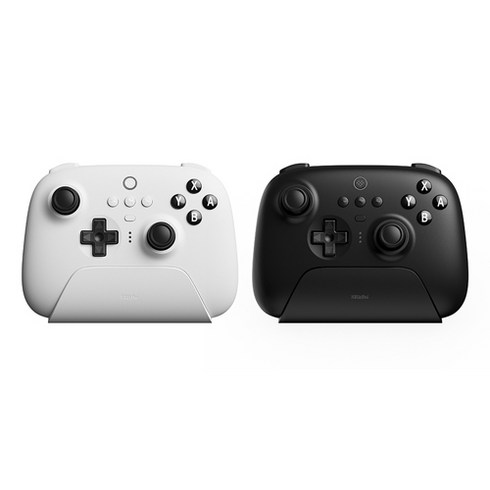 8BitDo Ultimate 얼티밋 블루트스 컨트롤러 NS버전 조이패드 충전독 포함, 화이트, 1개