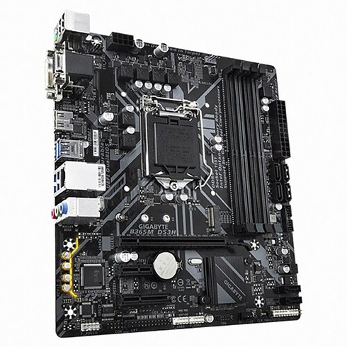 GIGABYTE B365M DS3H 듀러블에디션 M-ATX 1151v2 소켓 백패널 포함