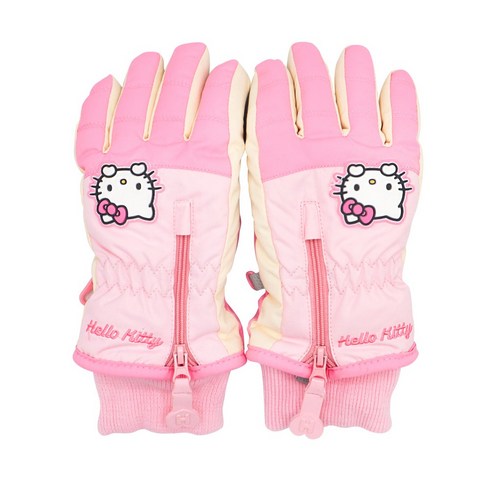 2023년 가성비 최고 헬로우스노우보드장갑 - 헬로키티 어린이장갑 스키 스노우보드 유아 아이 키즈 여아 초등학생 방한 생활방수 보드 눈썰매 패딩 겨울 손가락 장갑