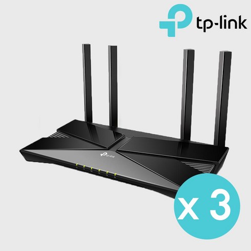 티피링크 AX3000 듀얼밴드 Wi-Fi 6 기가비트 유무선 공유기, AX53_3개, 개수