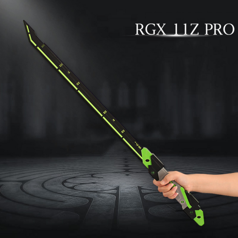 발로란트 RGX 전술용칼 11z Pro 스킨 근접무기 코스튬 아크릴 80cm, RGX 11z Pro 검 80cm 아크릴그린