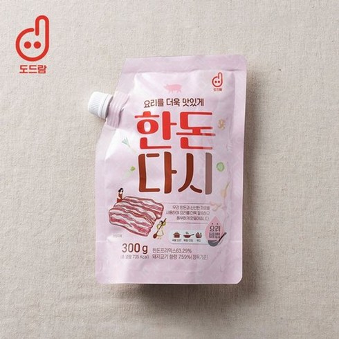 한돈다시 - [쇼핑엔티] [도드람] 요리를 더욱 맛있게 한돈다시 300g x 2팩, 2개