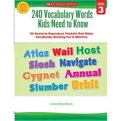 240vocabularywords6thgradekidsneedtoknow - 240 Vocabulary Words Kids Need to Know, Scholastic Teaching Resources